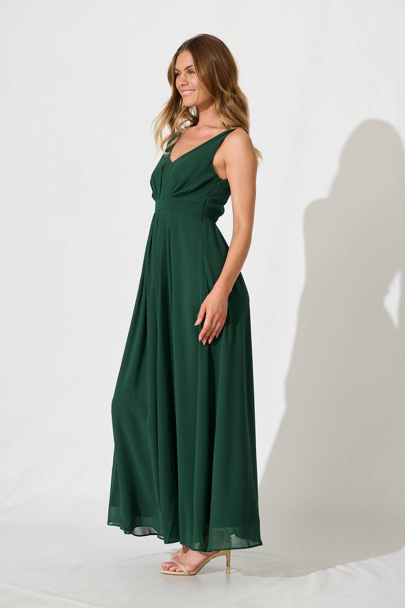 Wonderful Maxi Dress | Elegant Pleated Green Formal Dress St Frock Wonderful Maxi Dress | Elegant Pleated Green Formal Dress St Frock