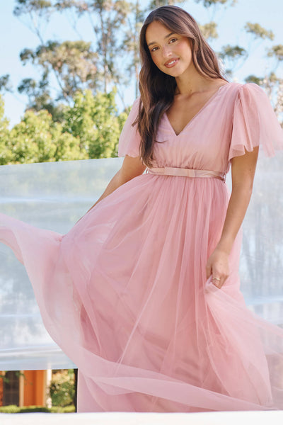 Maddie embroidered maxi dress comfortsnlre blush