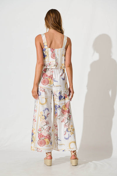 PRE ORDER Sandcastle Jumpsuit In Vintage Floral Print – St Frock