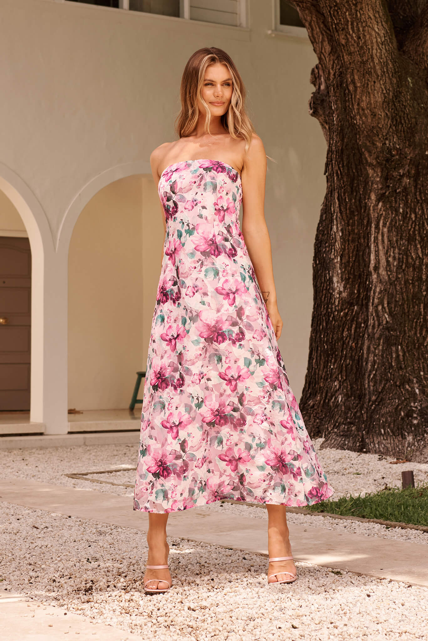 pink maxi dress australia Nanami Maxi Dress