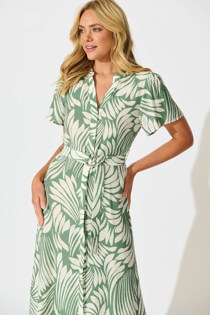 H&m Dress Green Dress H And M Maxi Dresses Long Green Tropical Print Maxi Basic Casual H&m Dress Green Dress H And M Maxi Dresses Long Green Tropical Print Maxi Basic Casual