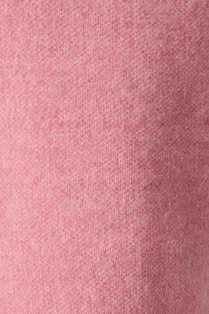 St Ives Coatigan in Pink Wool Blend - fabric