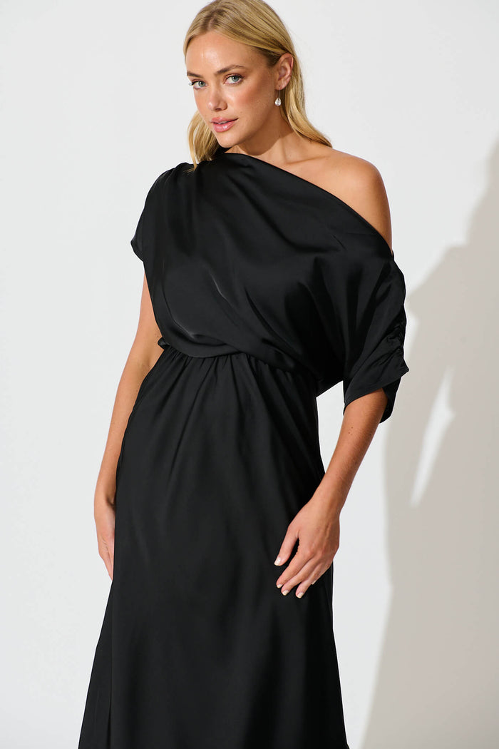 Sarita Maxi Off Shoulder Dress Black – Bridesmaid & Occasion Dress Sarita Maxi Off Shoulder Dress Black – Bridesmaid & Occasion Dress