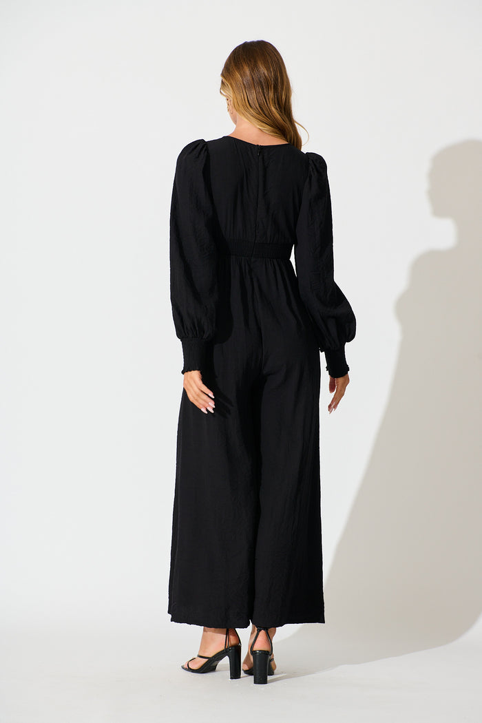 Yasmin Jumpsuit in Black back