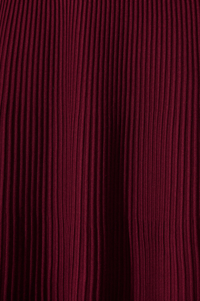 Honeycup Knit Skirt In Wine Cotton Blend fabric