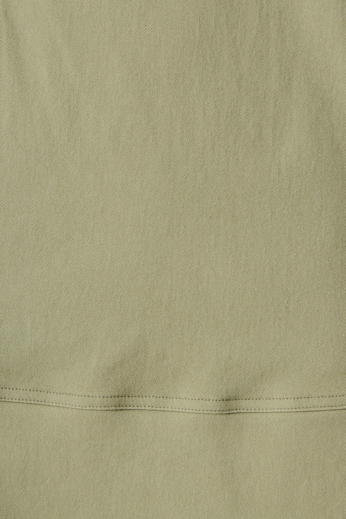 Arabella Dress in Khaki Cotton fabric