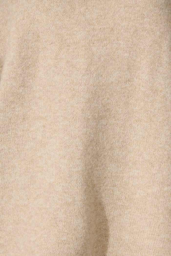 Ruby Knit Jumper in Beige fabric