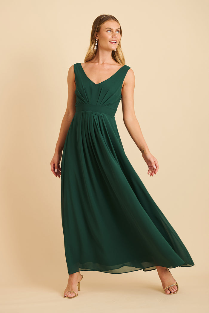 Wonderful Maxi Dress | Elegant Pleated Green Formal Dress St Frock Wonderful Maxi Dress | Elegant Pleated Green Formal Dress St Frock