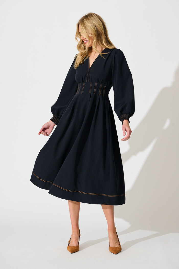 ariella midi dress Ariella Midi Dress St. Augustine Thistle L