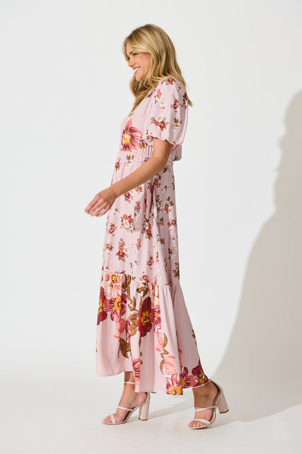 Wildflower Maxi Dress in Blush Floral – St Frock
