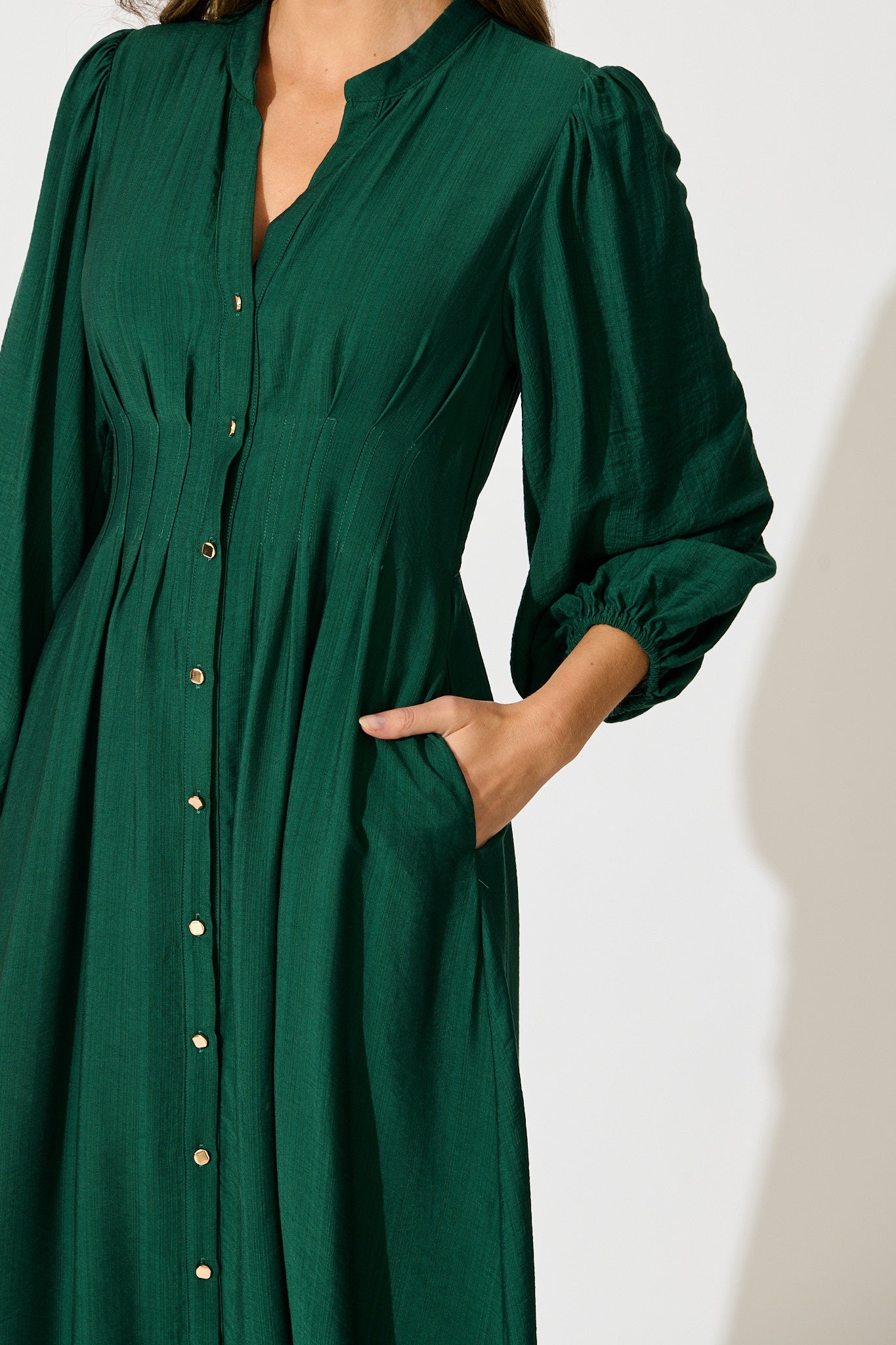 Casablanca Midi Dress in Green St Frock Casablanca Midi Dress in Green St Frock
