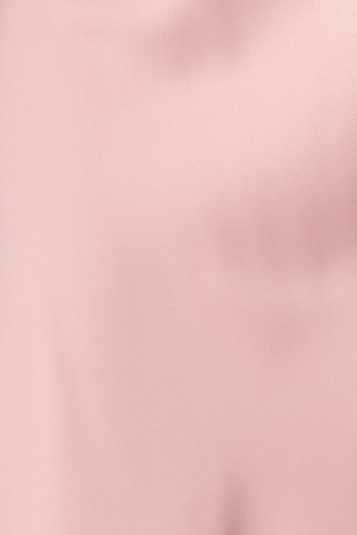 Timeless Whispers Maxi Dress in Blush Satin fabric