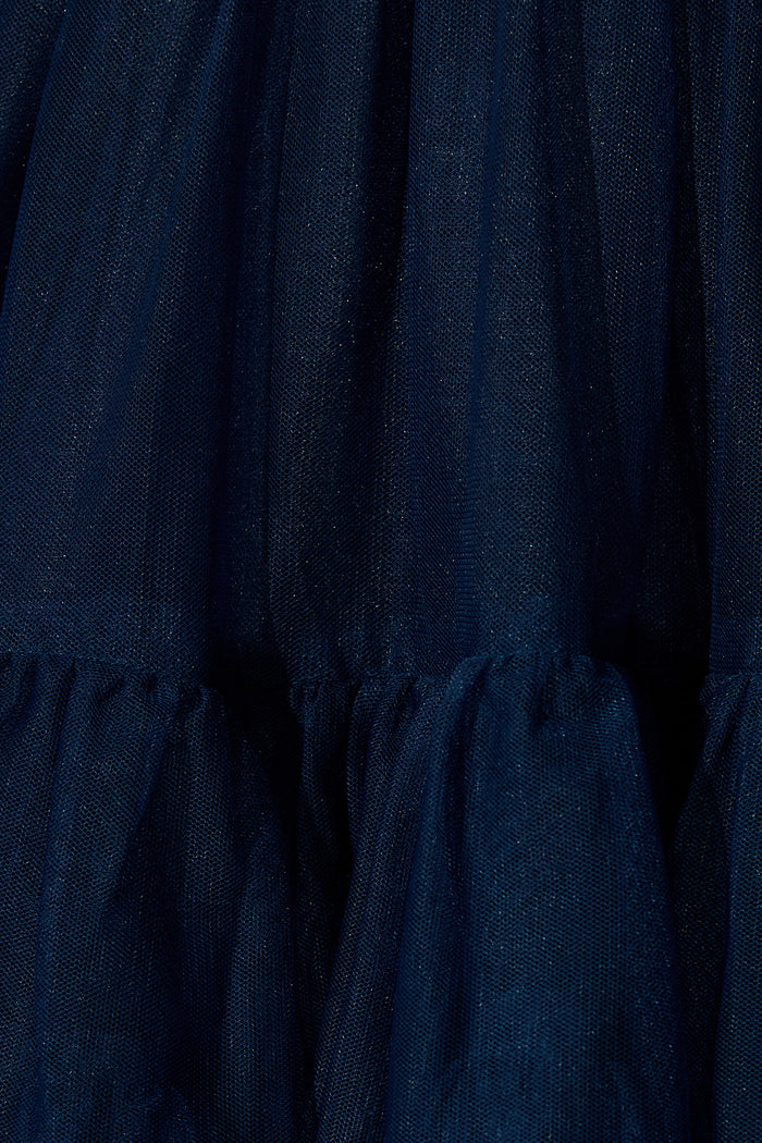 Air and Grace Dress in Navy Tulle fabric