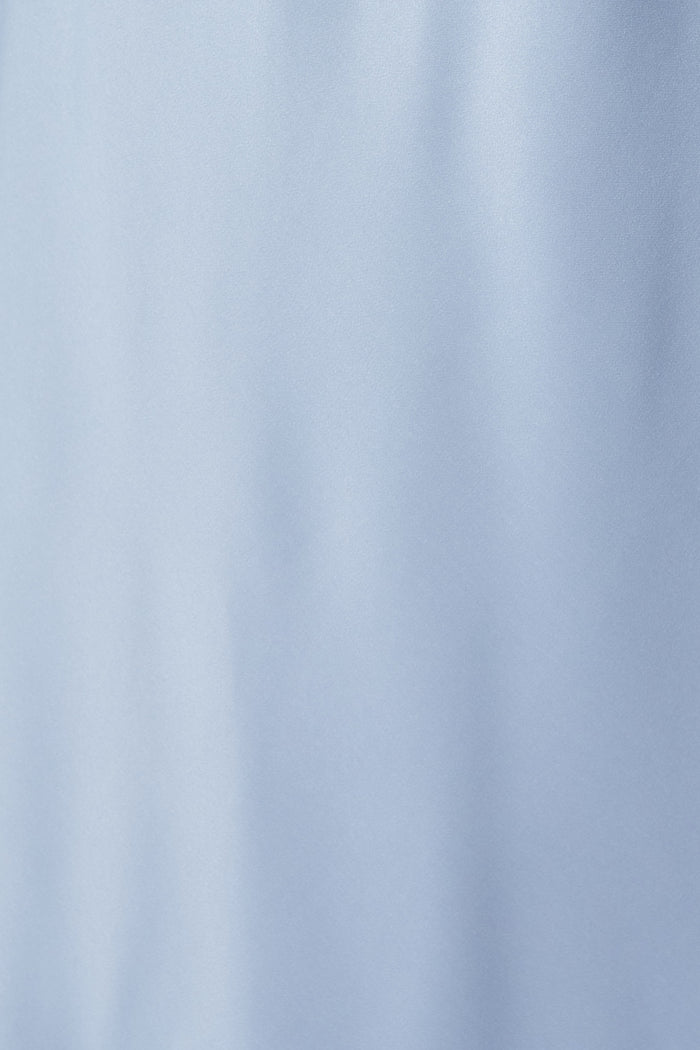 Forever And Always Maxi Off Shoulder Dress in Ice Blue Satin fabric