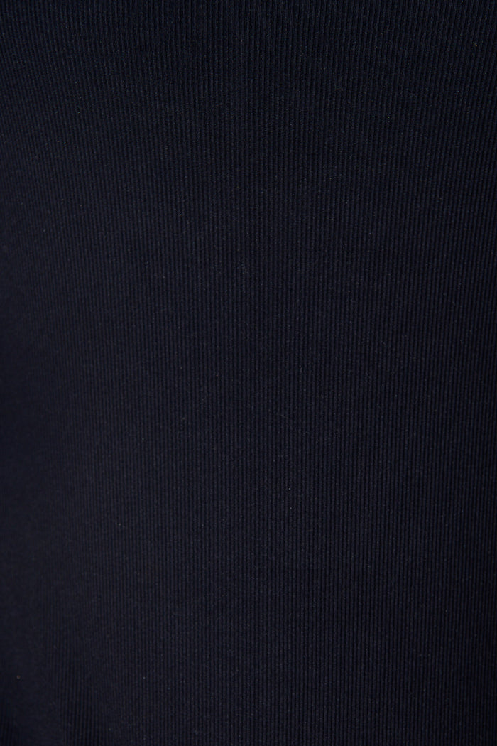 Veil Of Dots Top in Navy Jersey fabric