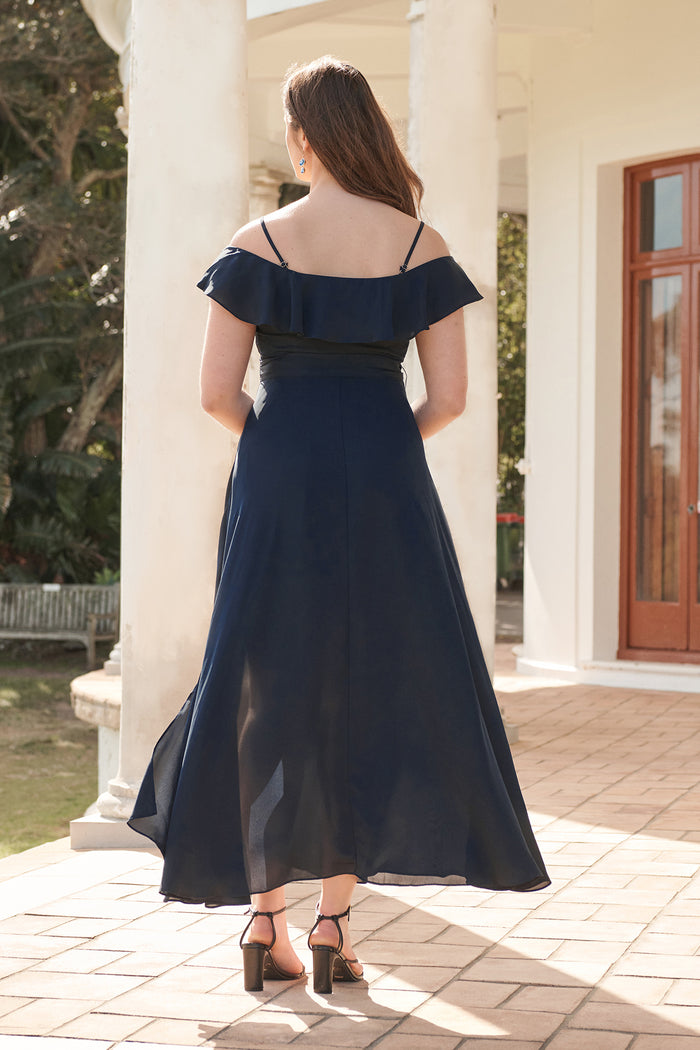 Marit Maxi Dress In Navy back