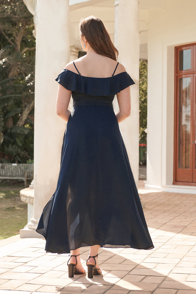 Marit Maxi Dress In Navy back
