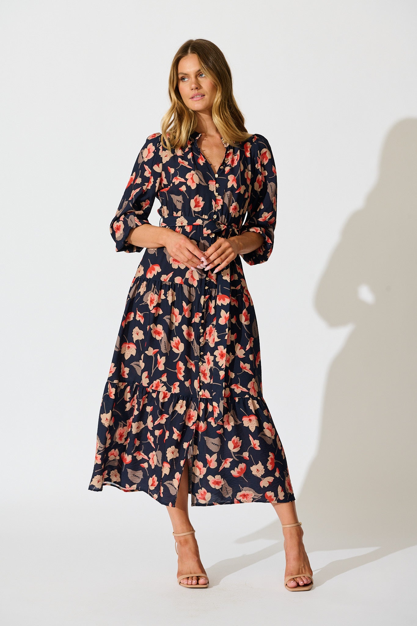 Midnight Bloom Maxi Dress in Navy Floral | St Frock Midnight Bloom Maxi Dress in Navy Floral | St Frock