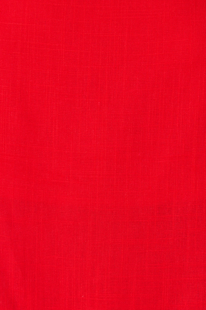 Tutti Fruitti Cami in Red Linen Blend fabric