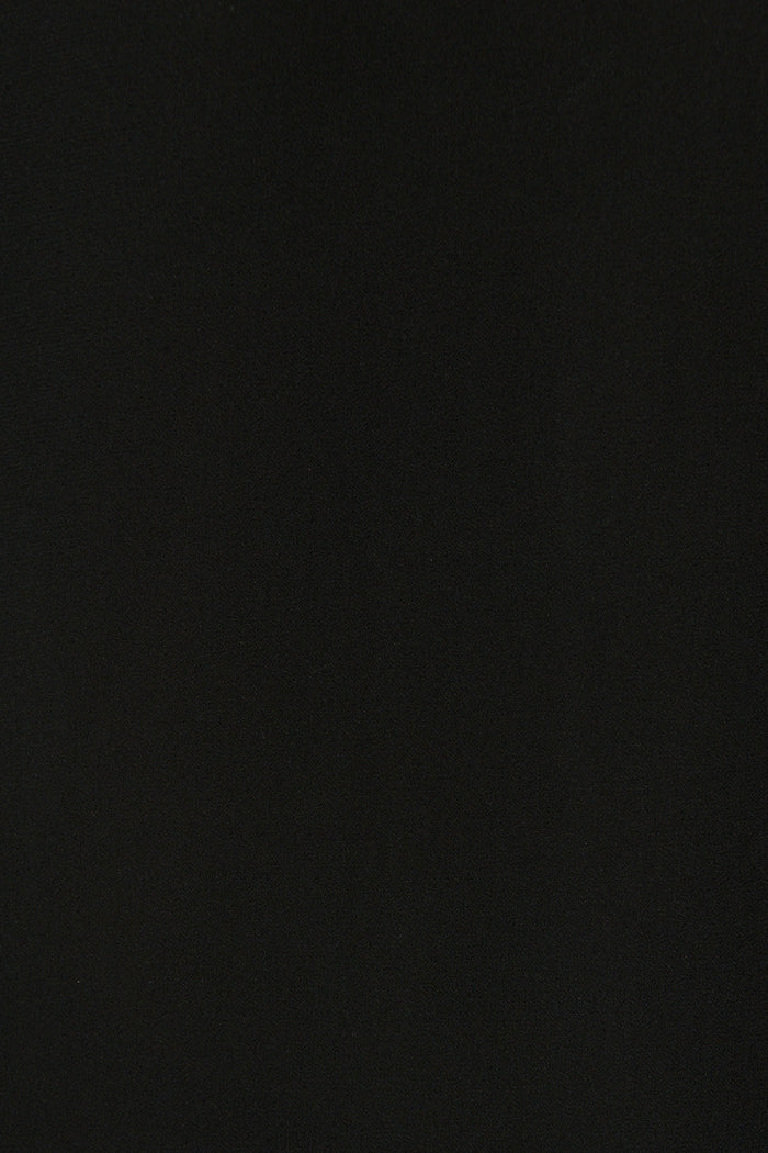 Refined Rhythm Top in Black Chiffon fabric