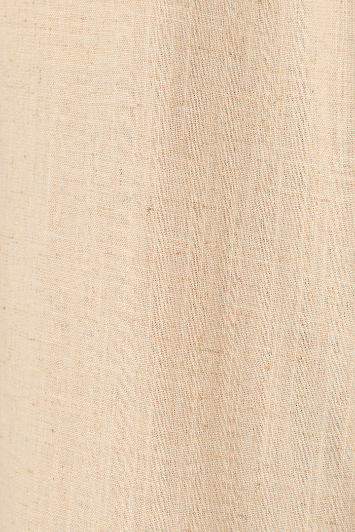 Natural Form Pant in Oatmeal Cotton Linen fabric