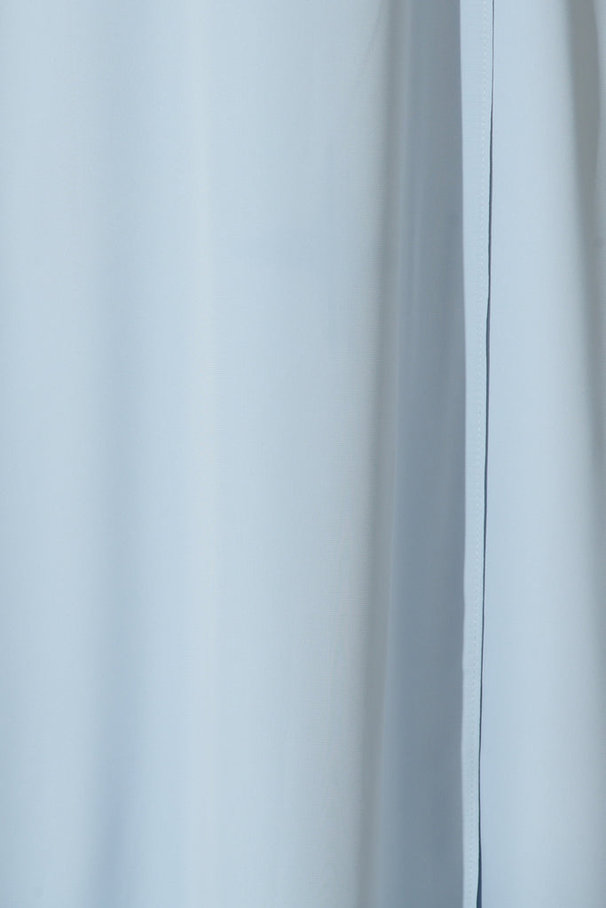 Wynter Maxi Dress in Dusty Blue Chiffon fabric