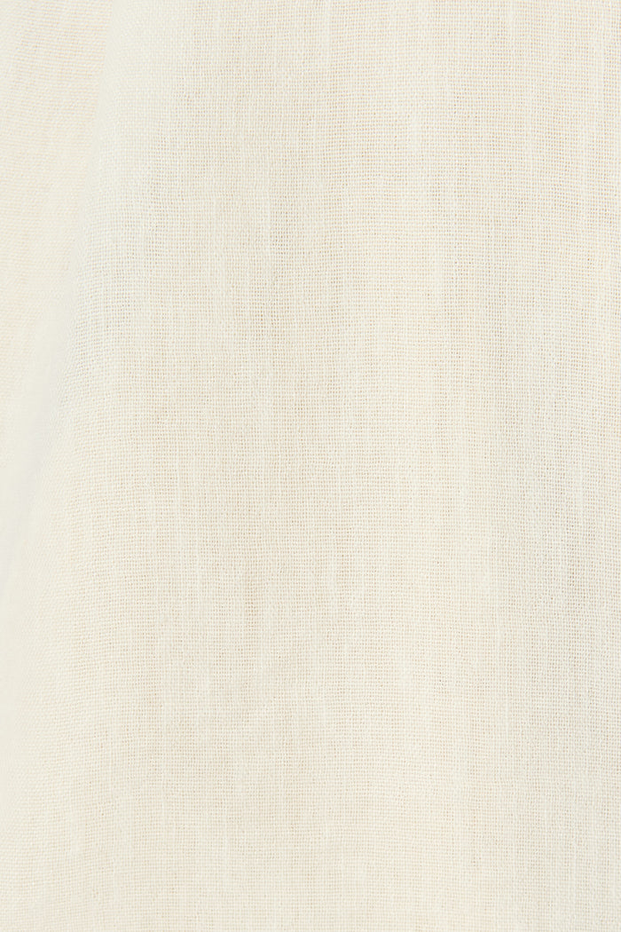 Lysandra Shirt in White Linen Blend fabric