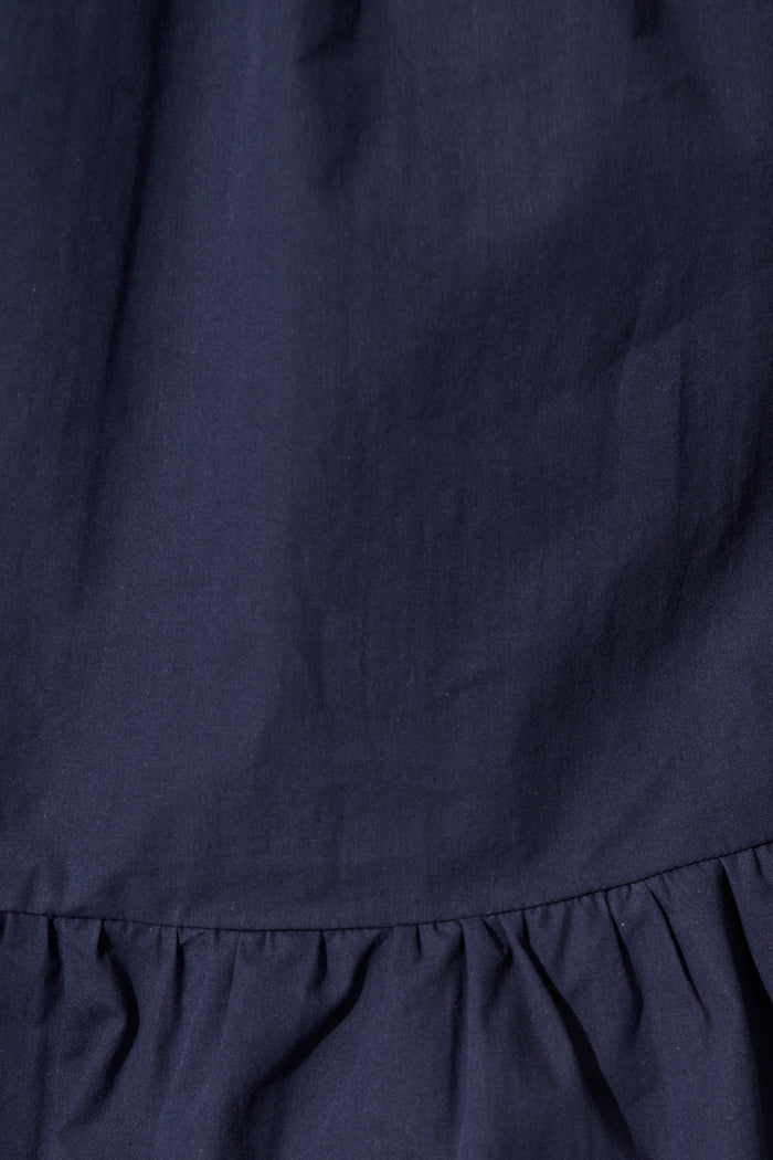 Kierah Dress in Navy Cotton fabric
