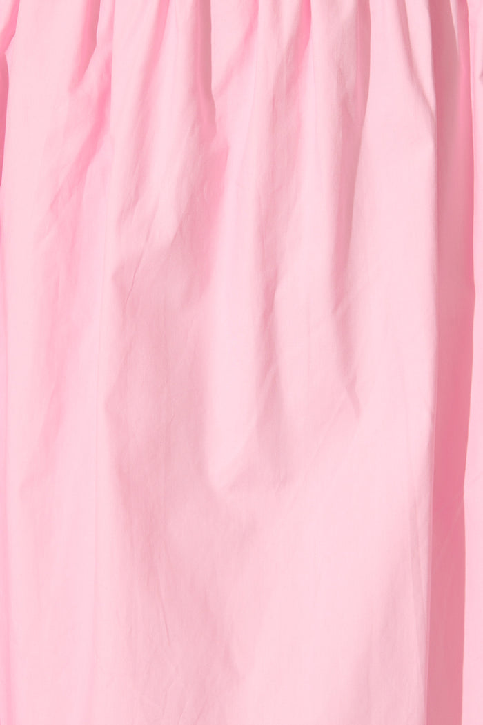 Avenly Midi Dress in Pink Cotton fabric