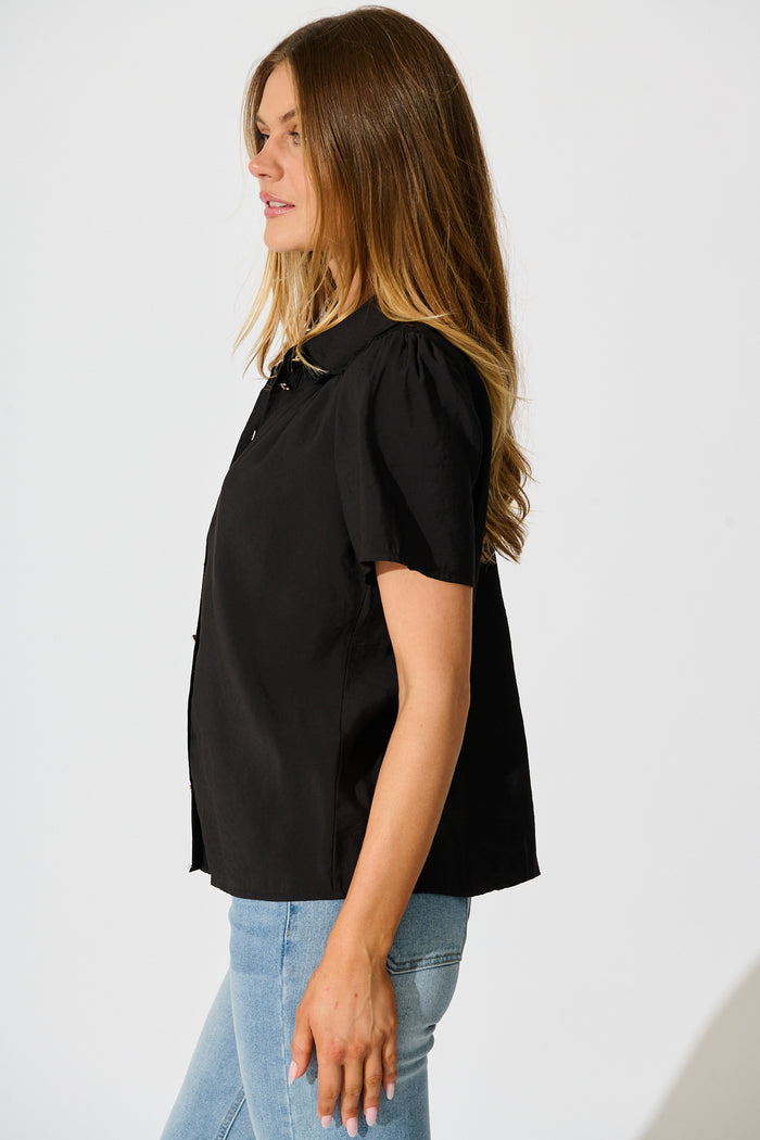 Simplicity in Lace Shirt in Black side