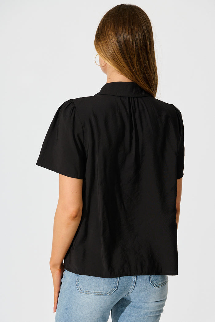 Simplicity in Lace Shirt in Black back