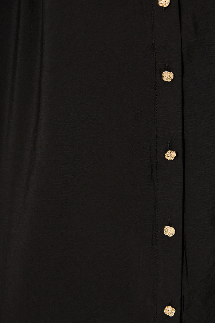 Simplicity in Lace Shirt in Black fabric