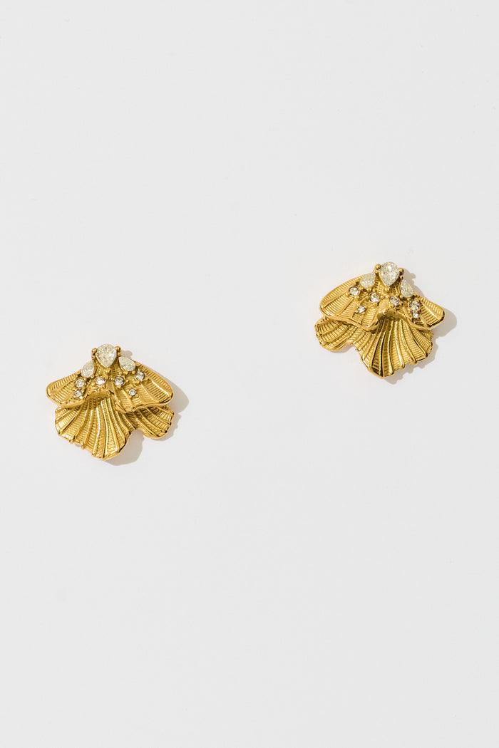 Coralie Earrings in 18K Gold Plated flatlay