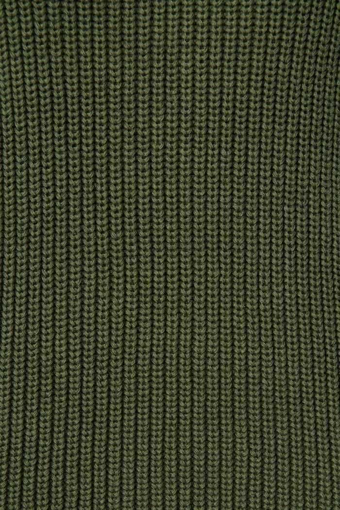 Lauretta Knit Top in Khaki Cotton fabric