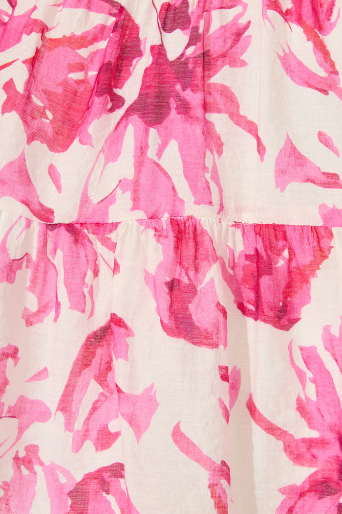 Philomena Dress in Pink Floral fabric