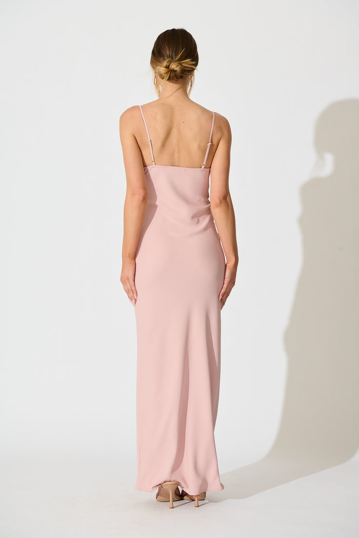Lush Reverie Maxi Dress in Rose back