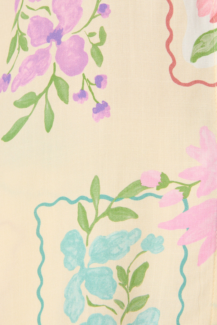 Clementine Garden Shirt in Multi Conversational Print fabric