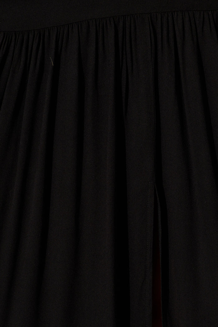 Carwen Maxi Dress in Black fabric
