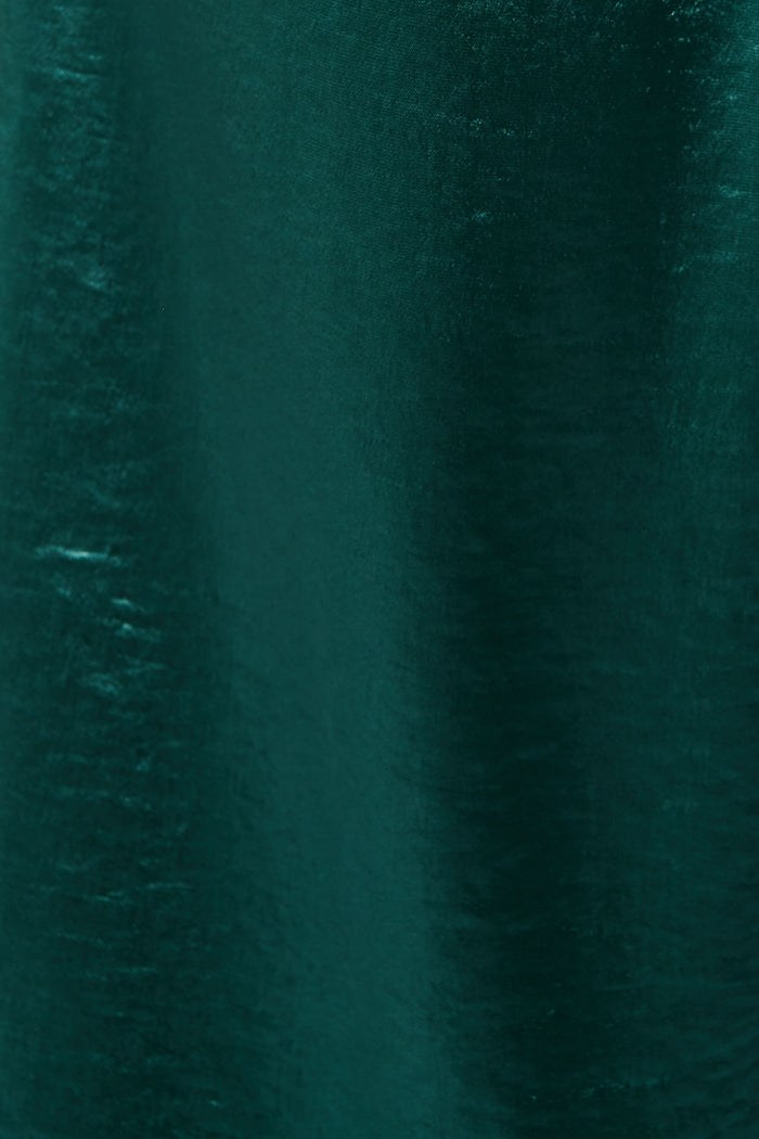 Satin Muse Pant in Emerald fabric