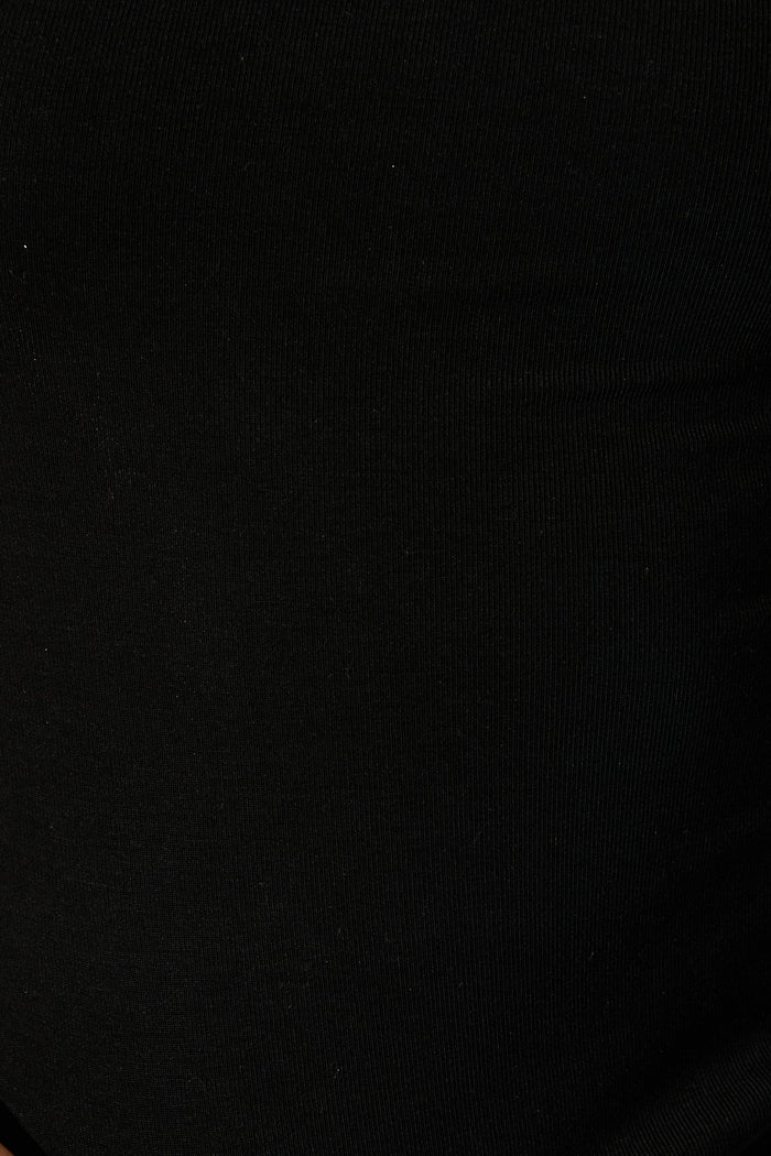 Ala Off Shoulder Top in Black fabric