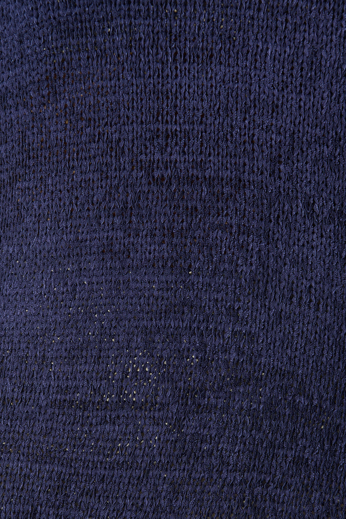 Soft Touch Knit Top in Navy fabric