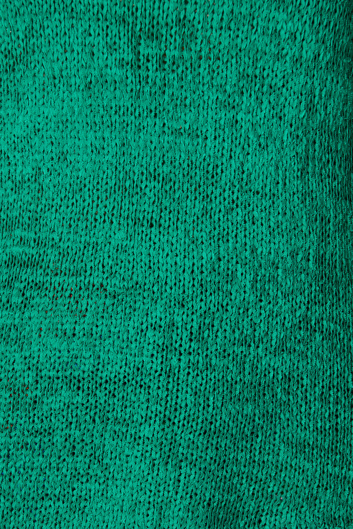Soft Touch Knit Top in Teal fabric
