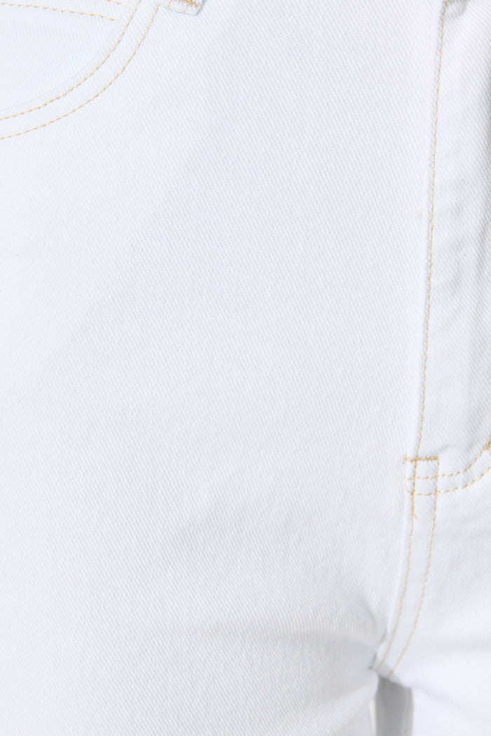 Hadleigh Short in White Denim fabric