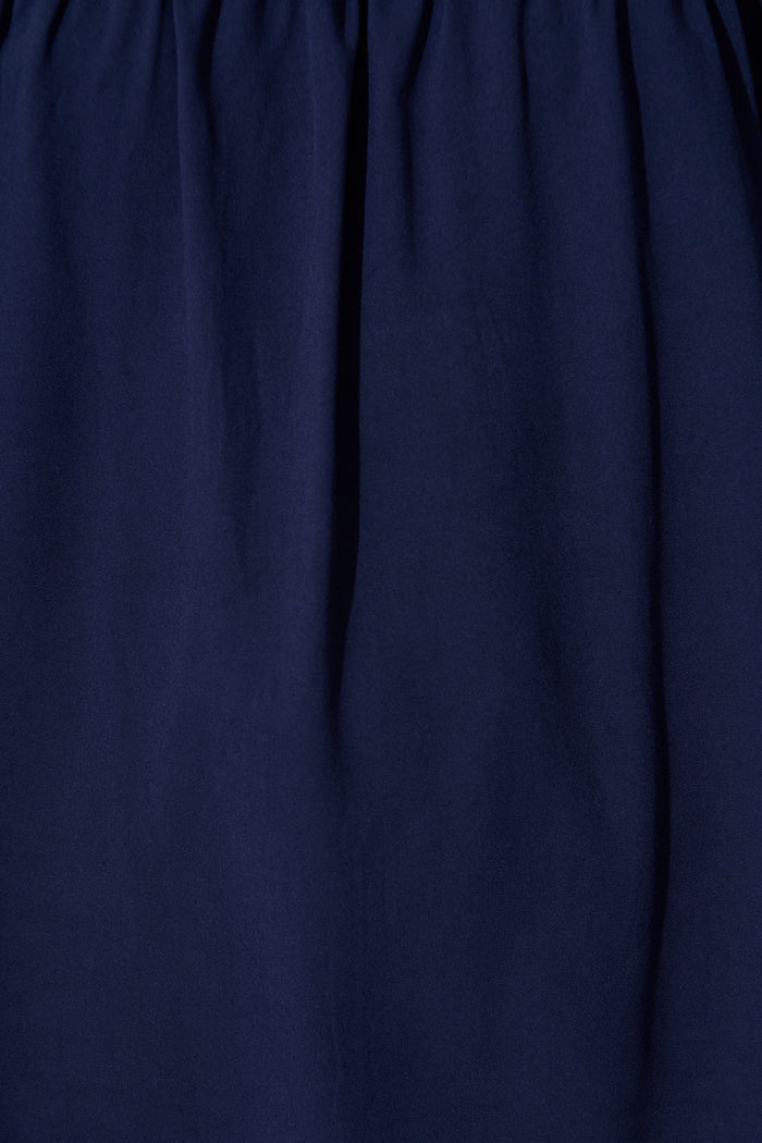 Marina Off Shoulder Top in Navy fabric