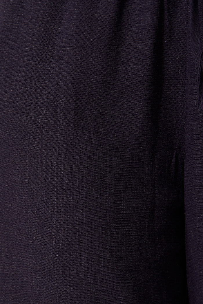 Natural Form Pant in Navy Cotton Linen fabric