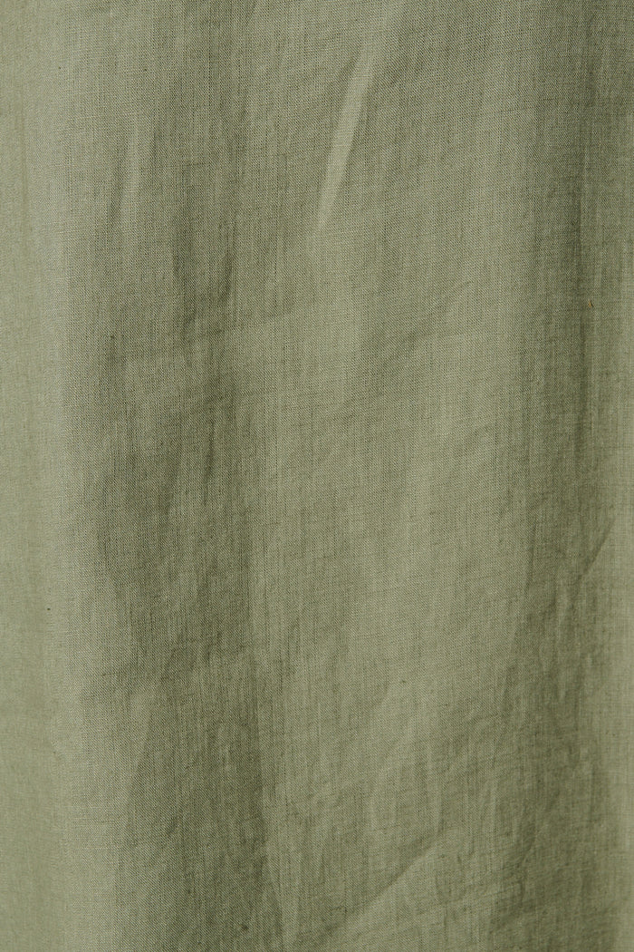 PRE ORDER Island Dreamer Dress in Khaki Linen fabric