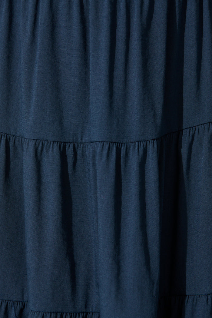 Doran Dress in Navy fabric