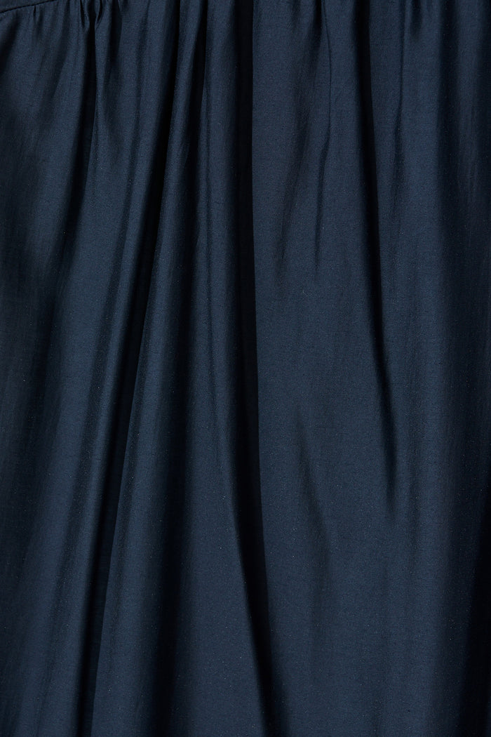 Elliya Maxi Dress In Navy fabric