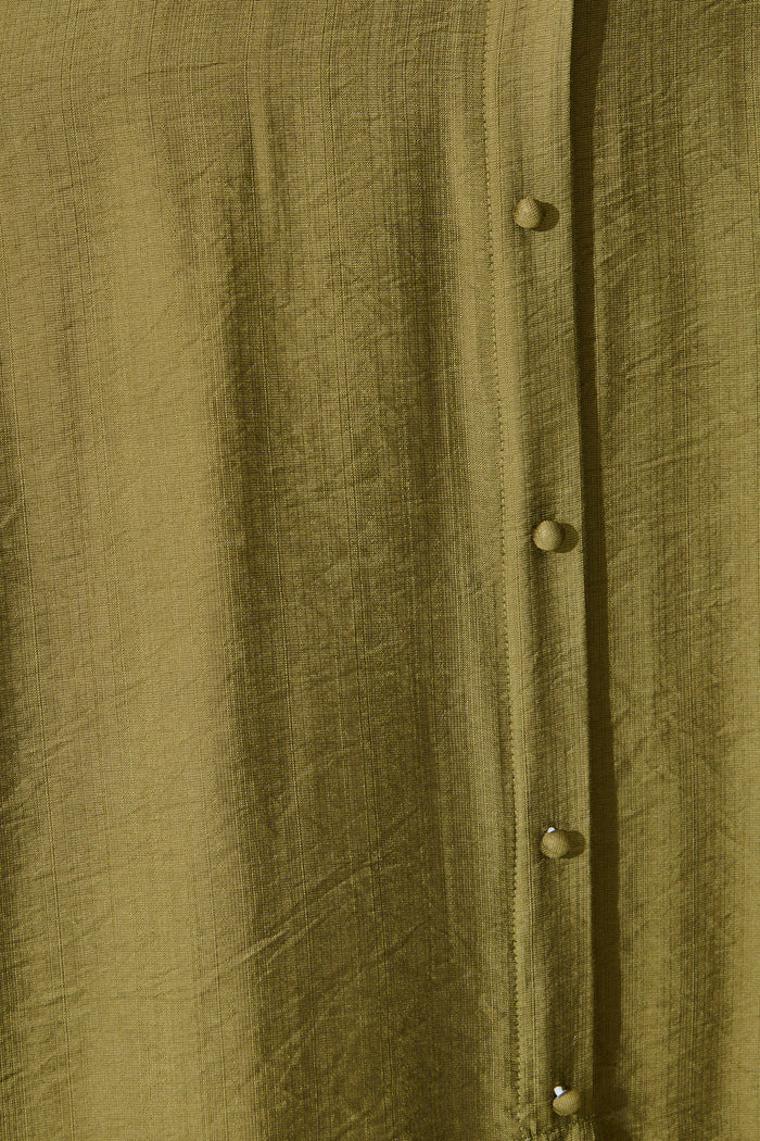 Rue Maxi Dress In Khaki fabric