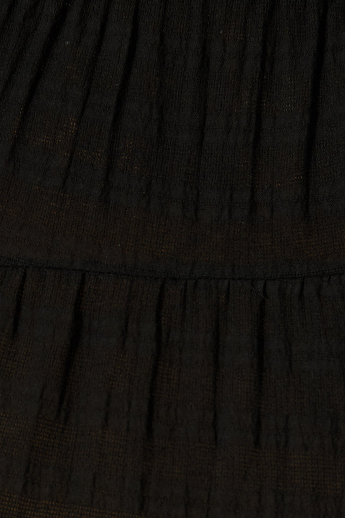 Carlene Top in Black Cotton fabric